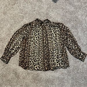 H&M Women’s XXL Cheetah Blouse